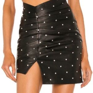 Valletta Leather Mini Skirt Lovers and Friends XS NWT